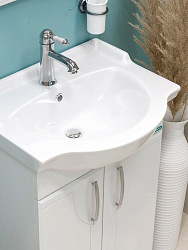 Тумба напольная Идеал + Умывальник РЕАЛ 56