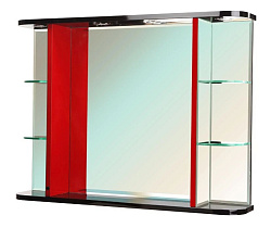 Рио-90 зеркало с ИК выкл. комбин. черное/красное (свет.)