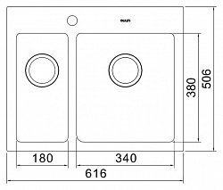 Мойка кухонная Oulin OL-FTR202R