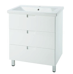 Пегас-80 тумба с 3 ящ. белый