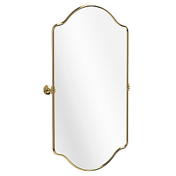 FORTUNA Зеркало фигурное L78xH102xP8,5 см. золото
