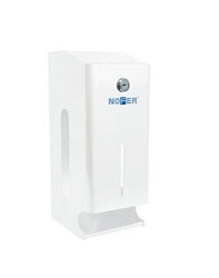 Диспенсер для двух рулонов туалетной бумаги антивандальный белый Nofer 05101.W