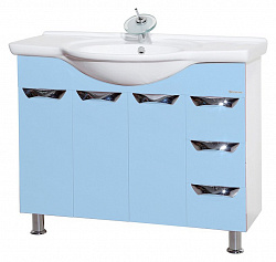 Мебель для ванной Bellezza Белла Люкс 105 голубая
