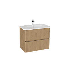 VitrA Mia Plus Round mia plus r тумба с рак,2 ящ,80 см,з дуб