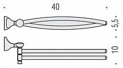 Полотенцедержатель Colombo Design Melo В1212.000