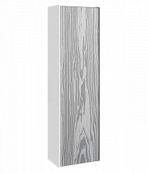 Подвесной универсальный левый/правый пенал с одной дверью в цвете миллениум серый