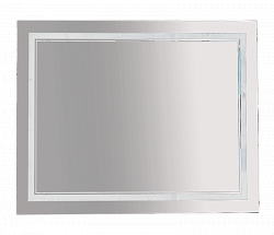 Misty 2 Неон - Зеркало LED 1000х800 клавишный выключатель