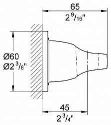 Настенный держатель Grohe Ondus 27188000