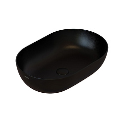 GLOBO T-Edge Раковина-чаша на столешницу 54х36 см, без отв под смеситель, цвет: черный матовый1946