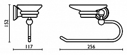 Полотенцедержатель Bagno & Associati Canova CA23892 BR