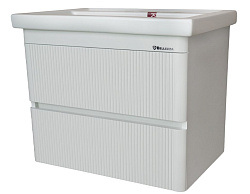 Эмилия-70 тумба подвесная с 2 ящ., белый