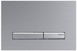 Смывная клавиша Geberit Sigma50 для двойного смыва хромированный, матированный, с легкоочищаемой поверх 115.788.GH.2