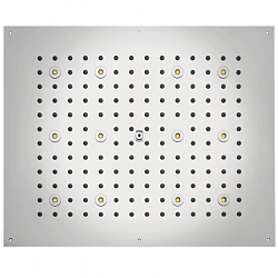 BOSSINI DREAM-RECTANGULAR Верхний душ 570x470 mm, с 12 LED RGB, блок питания/управления, Cromoterapia, цвет: белый матовый2248