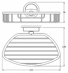 Полка FBS Ellea ELL 048 22 см