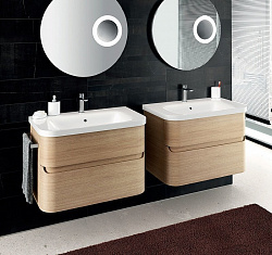 Тумба с раковиной Berloni Bagno Joy JY BS04TM 90 выбеленный дуб