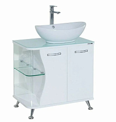 Рио-70 тумба прямая белая прав.