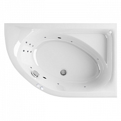 Акриловая ванна EXCELLENT Aquarella 150x100 см правая «LINE», хром