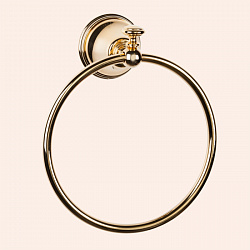 TW Harmony 015, полотенцедержатель "кольцо", подвесной, цвет держателя: золото