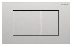 Смывная клавиша Geberit Sigma40 для двойного смыва, квадратная: Нерж.Сталь/Матовая 115.629.FW.1