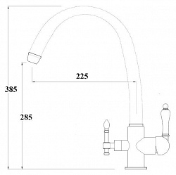 Смеситель Zorg Clean Water ZR 330 YF-33 nickel для кухонной мойки