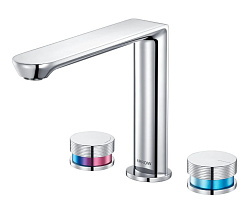 Смеситель для раковины на 3 отверстия ARROW AMP23872CP , хром