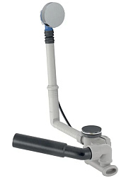 Слив-перелив Geberit, d52, длина 26 см, с декоративным комплектом: Глянцевый хром 150.520.21.6