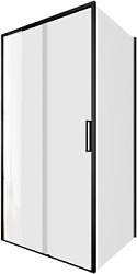 Душевой уголок Aquanet Pleasure Evo 100x90 AE65-100x90-BT профиль черный, прозрачное стекло