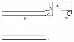 Полотенцедержатель Emco System 2 3555 001 00