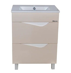 Эйфория-60 тумба с 2 ящ. бежевая (КВАДРО)