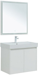 Мебель для ванной Aquanet Nova Lite 75 белый глянец (2 дверцы)