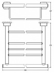 Полка FBS Esperado ESP 041 для полотенец 50 см