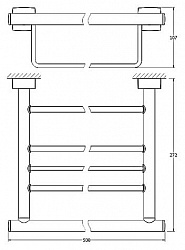 Полка FBS Esperado ESP 041 для полотенец 50 см