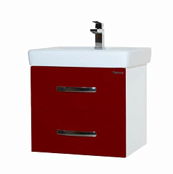 Рокко-50 тумба подвесная с 2 ящ. красная (МИНИ)