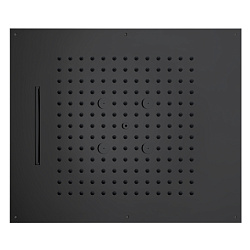 BOSSINI DREAM/3 Верхний душ 570 x 470 mm, 3 режима (дождь, каскад, туман), цвет: черный матовый2233