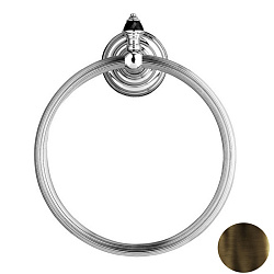 Devon Black Diamond Полотенцедержатель - кольцо, декоративные элементы черного цвета ,цвет  бронза2061
