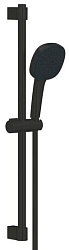 Tempesta Cube 110 Душевой гарнитур, 2 режима струи (Rain, Jet), душевая штанга 600 мм, шланг 1750 мм, матовый чёрный 267482433