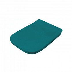 Artceram A16 Сиденье для унитаза с микролифтом, фурнитура хром, цвет: Green petrolio