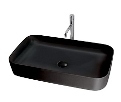Kerasan Tribeca Раковина чаша 70x43x12h см, без перелива, цвет: Nero matt 460231