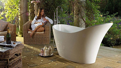 Ванна из искусственного камня Victoria+Albert Amalfi white