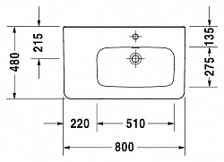 Раковина Duravit DuraStyle 232680