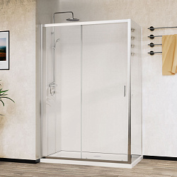 Душевой уголок Сити (City) VSR-5CT9012CL, 1200*900, хром, стекло прозрачное