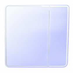 Зеркало-шкаф Style Line "Каре 80*80" с подсветкой, сенсор на зеркале