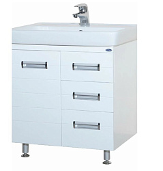 Сиена-70 тумба с 3 ящ. белая (ТИГОДА)