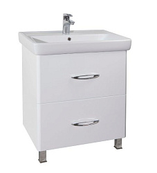 Джела-70 тумба с 2 ящ. (1 внутр.) белая (ТИГОДА)