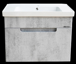 Грейс-70 тумба подвесн. с 1ящ. Скала Серая  (ПВХ)