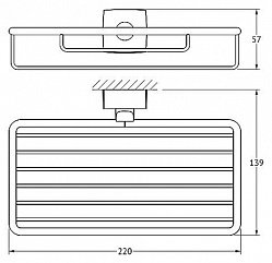 Полка FBS Esperado ESP 048 22 см