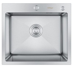 Мойка для кухни Hoffger 5045 Satin (Сталь сатин) ECO
