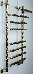 Полотенцесушитель Двин F braid 100/50 1"-3/4"-1/2" Универсальный К3, Золотой хром (4627166551366)