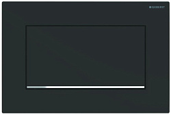 Смывная клавиша Sigma 30 NEW смыв-стоп не оставляет отпечатков пальцев,черный мат 115.893.14.1