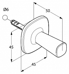 Крючок Kludi Ambienta 5398405